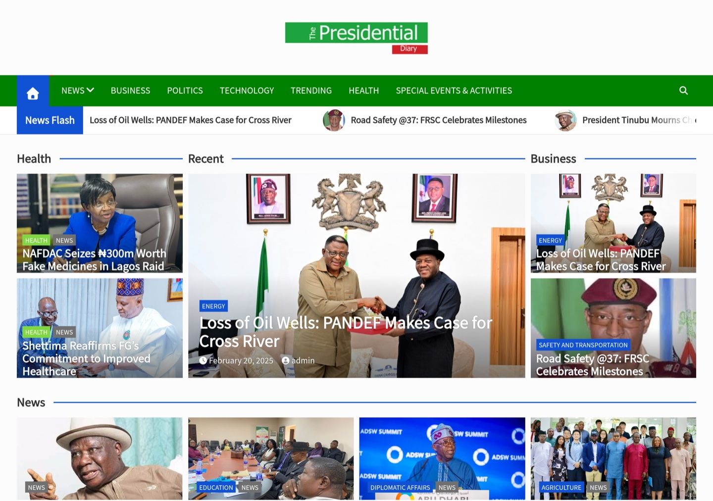 The Presidential Diary — Media & Publishing